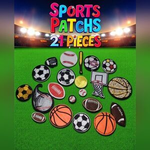 Sports Patches Set - 21 Pieces